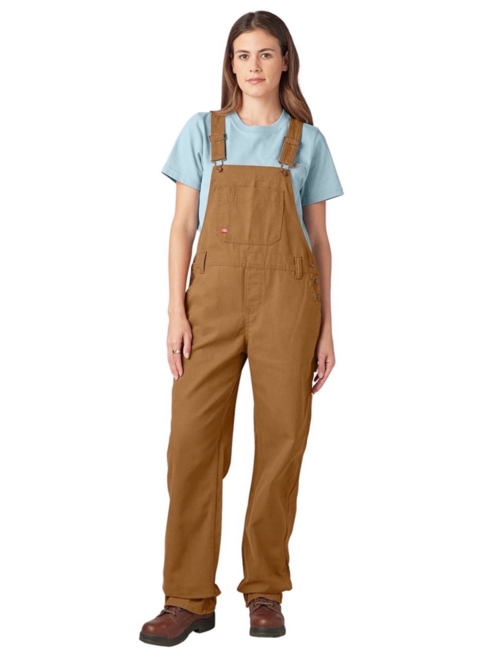 Dickies Tan Bib Overalls Straight Leg 20
